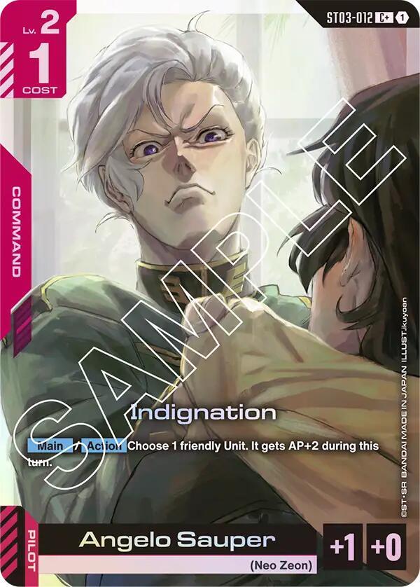 Indignation (C+) - Starter Deck 03: Zeon's Rush - Gundam Card Game