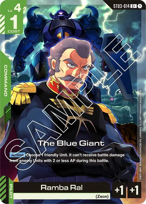 The Blue Giant (C+) - Starter Deck 03: Zeon's Rush - Gundam Card