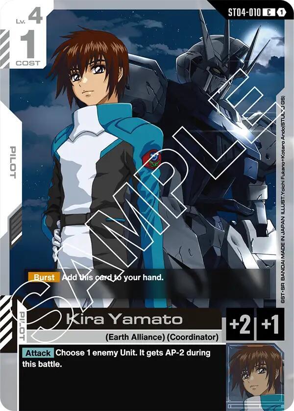 【Kira 】 Kira Yamato - Starter Deck 04: SEED Strike - Gundam Card Game