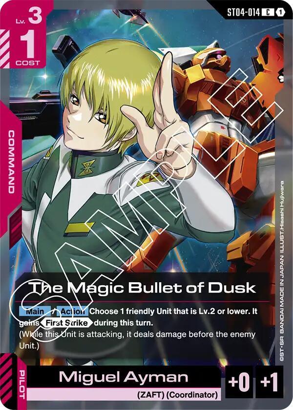 The Magic Bullet of Dusk - Starter Deck 04: SEED Strike - Gundam