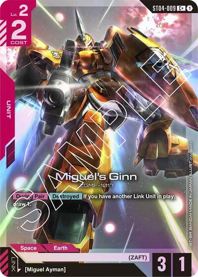 Miguel's Ginn (C+) card