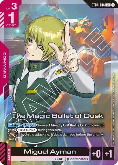 The Magic Bullet of Dusk (C+) Starter Deck 04: SEED Strike C+ Gundam card — value and price