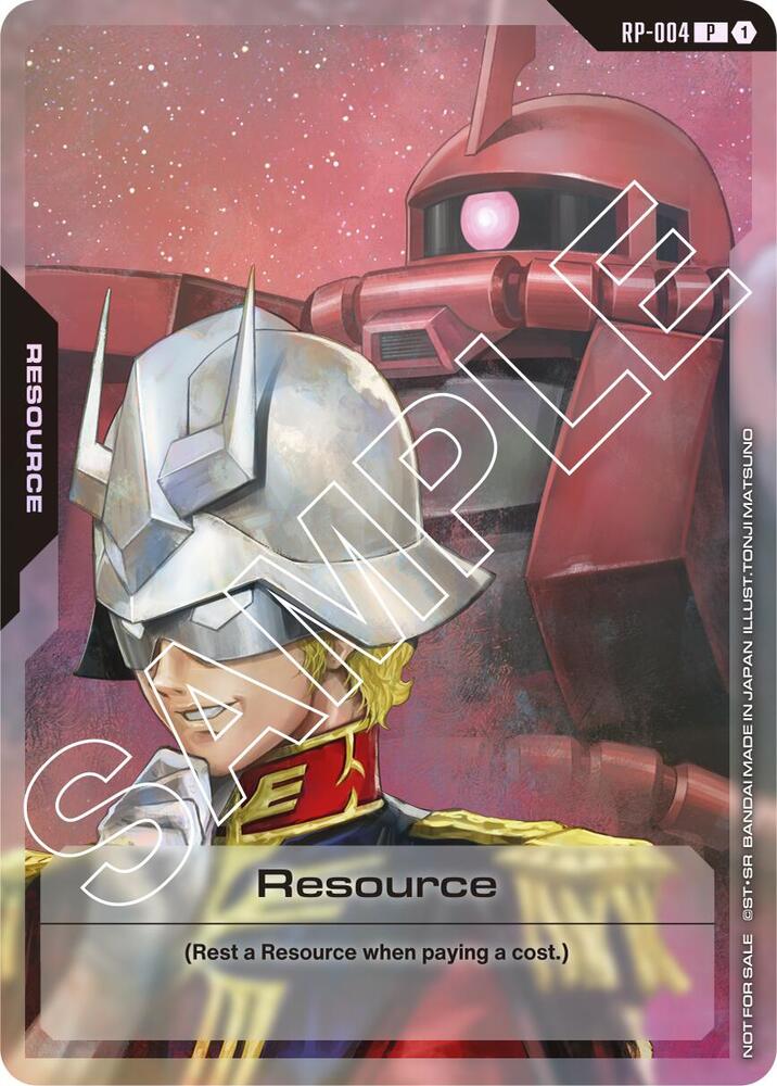Resource (RP-004) (Mobile Suit Gundam) - Promotional Resource