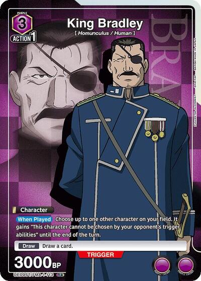 King Bradley (R*) UE09ST: FULLMETAL ALCHEMIST Starter Deck Rare 1-Star Union Arena card — value and price