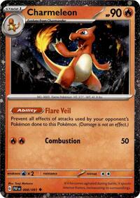 Charmeleon - 008/091 (Cosmos Holo) #008/091 from Miscellaneous Cards & Products Pokemon card image