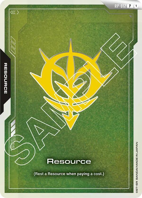 Resource (RP-012) (Zeon Force) - Promotional Resource Tokens