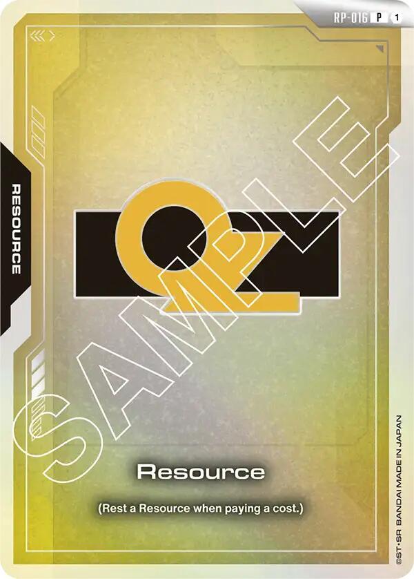 Resource (RP-016) (OZ) - Promotional Resource Tokens - Gundam Card