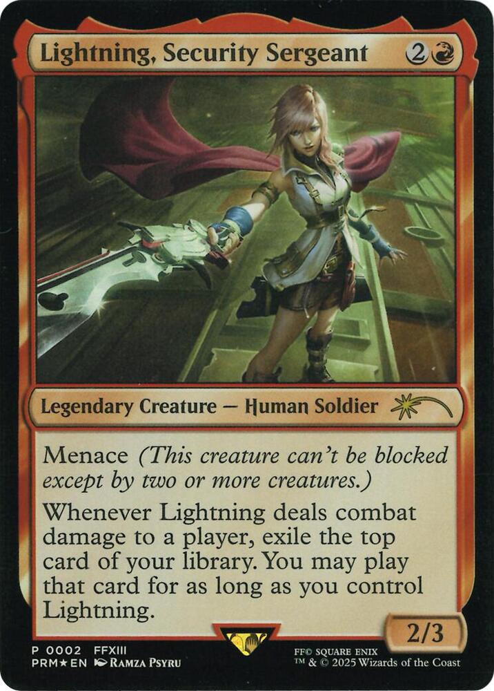 Lightning, Security Sergeant (Costco Bundle) - Unique and Miscellaneous  Promos - Magic: The Gathering - TCGplayer.com
