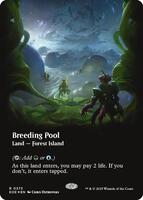 MTG 繁殖池/Breeding Pool ギャラクシー・Foil ボーダーレス Breeding Pool (Borderless) (Galaxy Foil) - Edge of