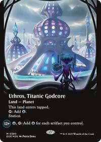 Uthros, Titanic Godcore (Borderless) (Galaxy Foil)