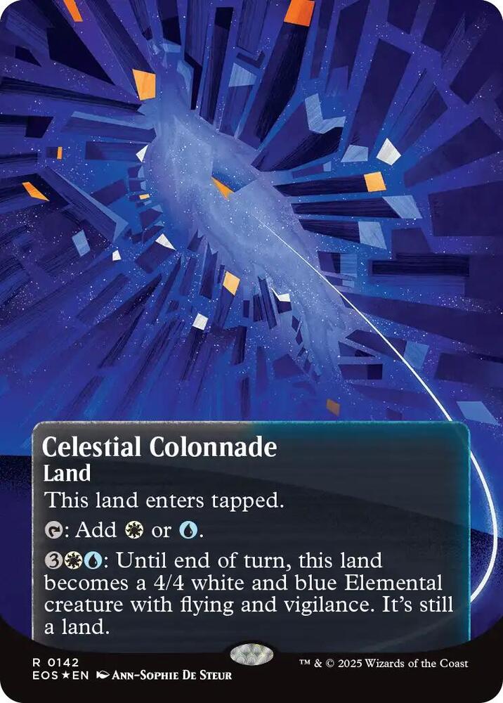 Celestial Colonnade (0142) (Borderless) (Galaxy Foil) - Edge of