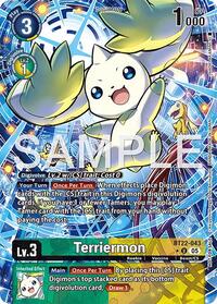 Terriermon (Box Topper) - Cyber Eden - Digimon card