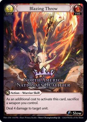 Blazing Throw (North America Nationals Qualifier)