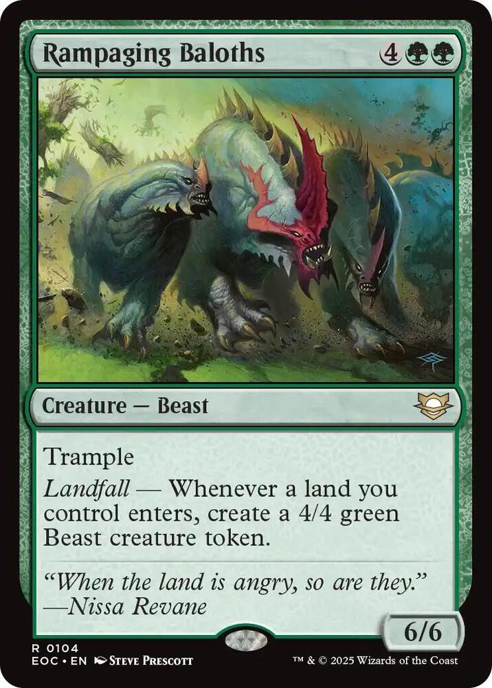 Rampaging Baloths 104 card