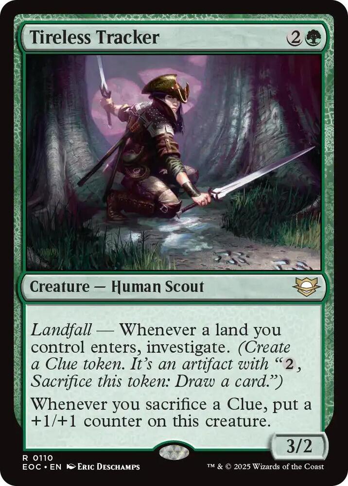 Tireless Tracker 110 card