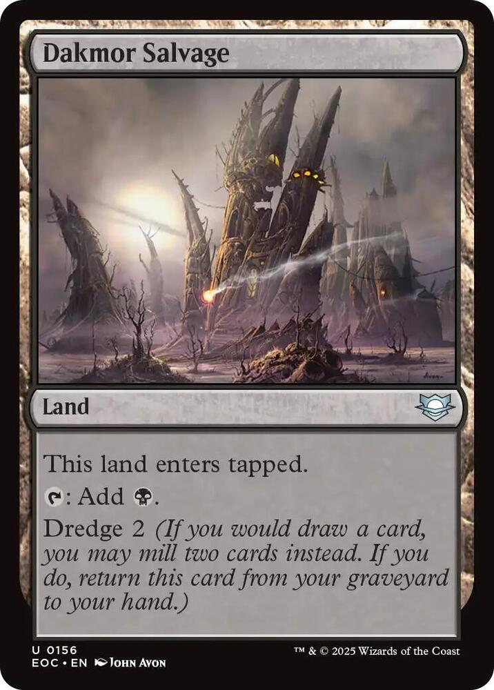 Dakmor Salvage 156 card