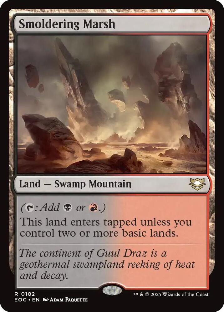 Smoldering Marsh 182 card
