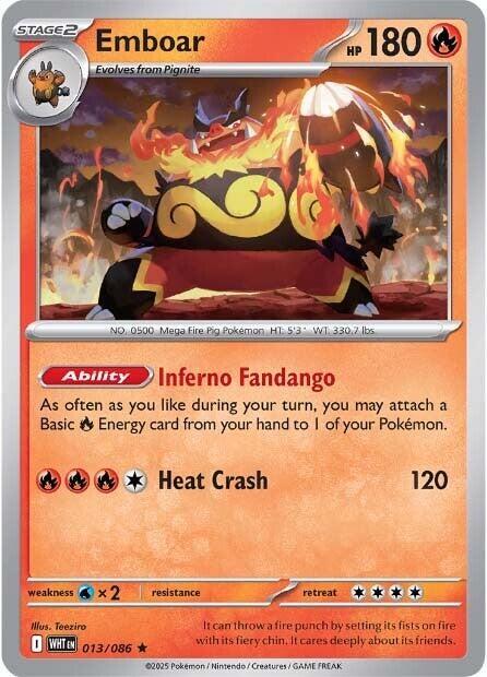 Emboar 013/086 from SV: White Flare