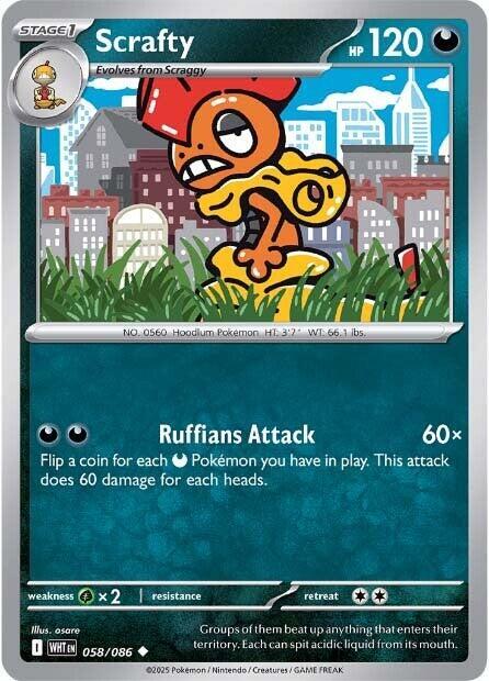 Scrafty 058/086 from SV: White Flare