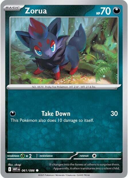 Zorua 061/086 from SV: White Flare