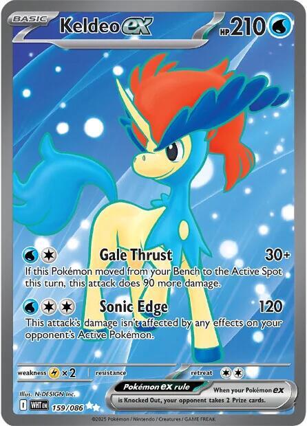 Keldeo ex 159/086 from SV: White Flare