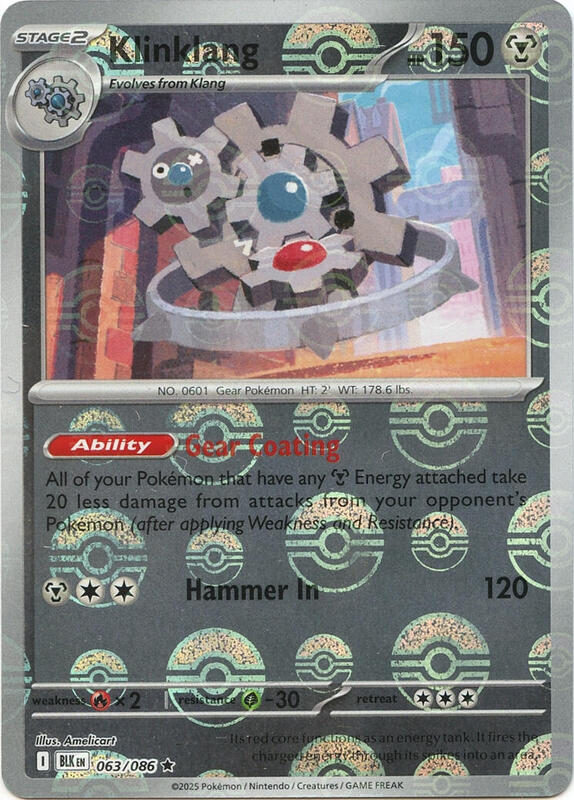 Klinklang (Poke Ball Pattern) 063/086 from SV: Black Bolt