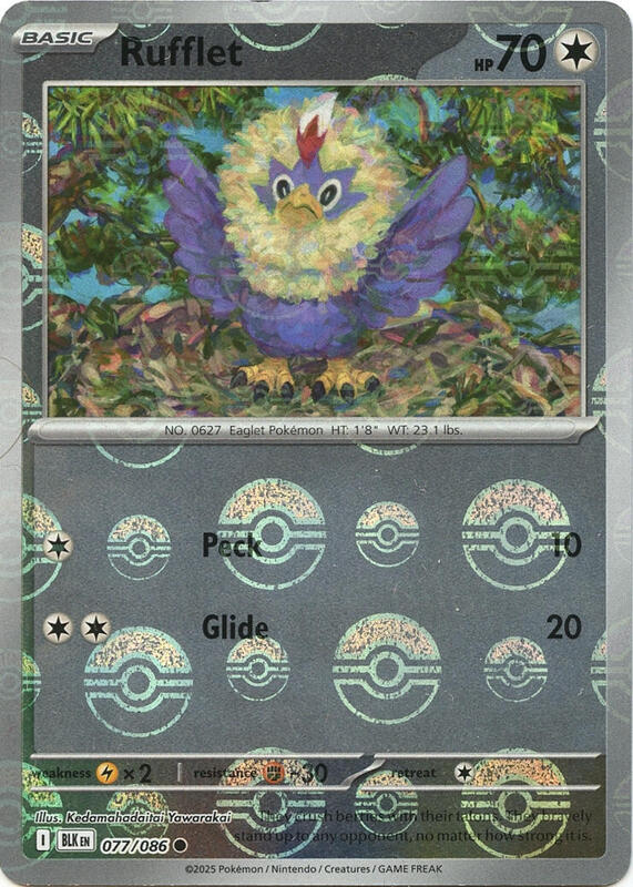 Rufflet (Poke Ball Pattern) 077/086 from SV: Black Bolt