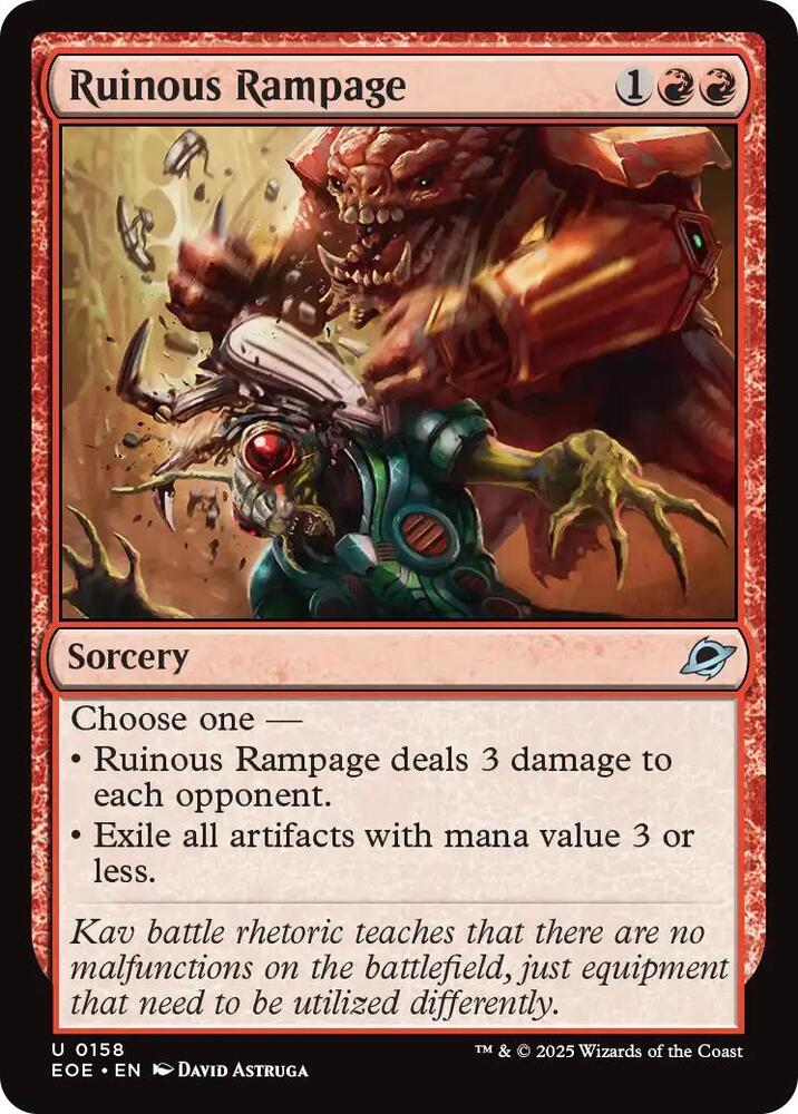Ruinous Rampage - Edge of Eternities - Magic: The Gathering - TCGplayer.com Ruinous Rampage - Edge of Eternities - Magic: The Gathering - TCGplayer.com