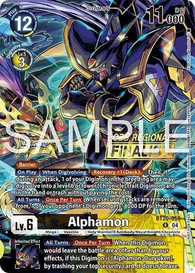 Alphamon (Regionals 25-26 Season 2 Finalist) Release Special Booster 2.0 card price