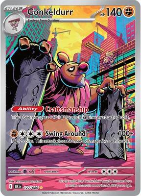 Conkeldurr - 127/086 - SV: Black Bolt - Pokemon - TCGplayer.com