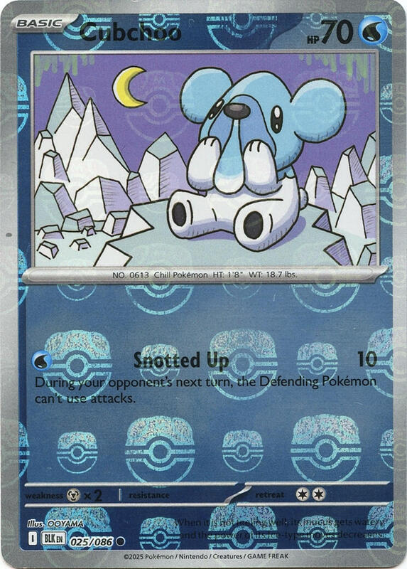 Cubchoo (Master Ball Pattern) 025/086 from SV: Black Bolt