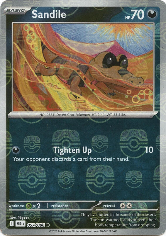 Sandile (Master Ball Pattern) 057/086 from SV: Black Bolt