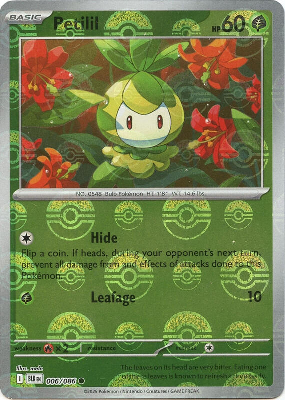 Petilil (Poke Ball Pattern) 006/086 from SV: Black Bolt