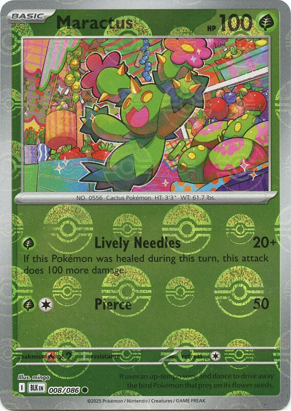 Maractus (Poke Ball Pattern) 008/086 from SV: Black Bolt