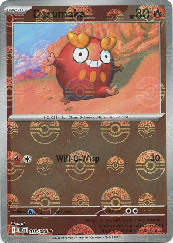Darumaka (Poke Ball Pattern) 013/086 from SV: Black Bolt