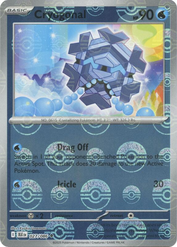 Cryogonal (Poke Ball Pattern) 027/086 from SV: Black Bolt
