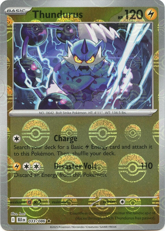 Thundurus (Poke Ball Pattern) 033/086 from SV: Black Bolt