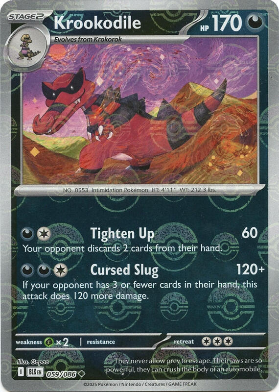 Krookodile (Poke Ball Pattern) 059/086 from SV: Black Bolt
