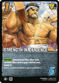 Strength in Diligence - UniVersus Challenger Series: Street Fighter 6 trading card