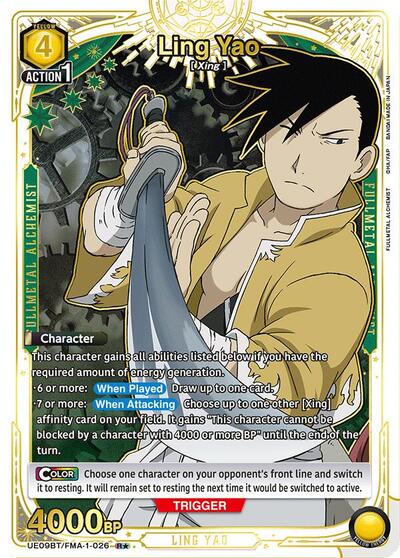 Ling Yao (026) (R*) card