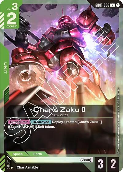 Char's Zaku II card