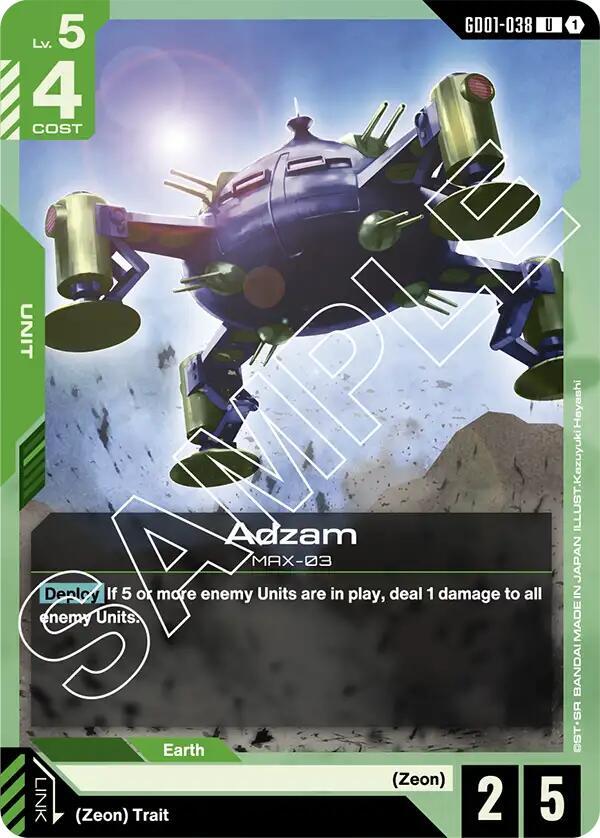 Adzam - Newtype Rising - Gundam Card Game - TCGplayer.com