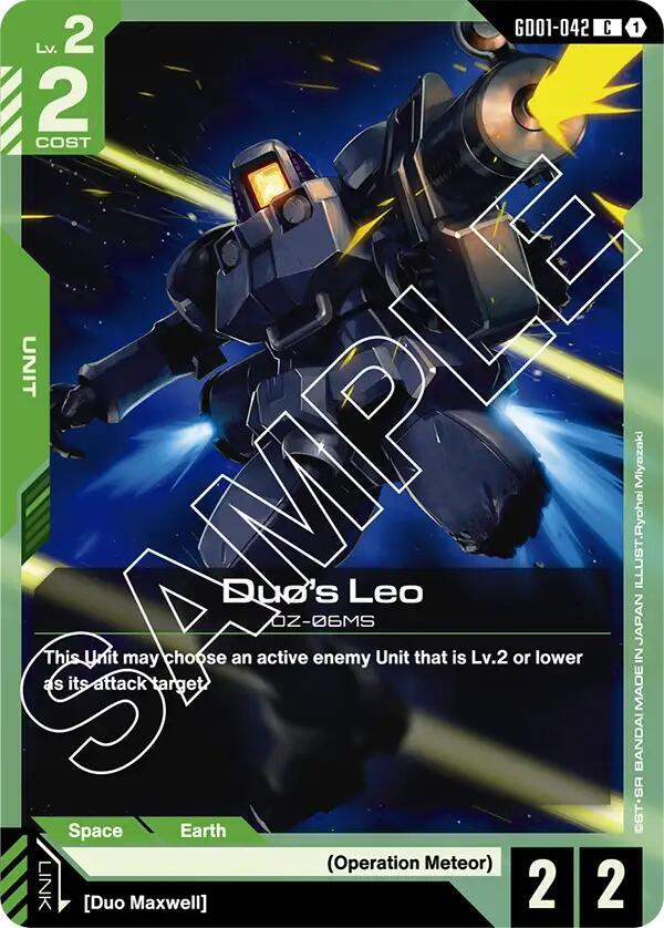 Duo's Leo - Newtype Rising - Gundam Card Game - TCGplayer.com