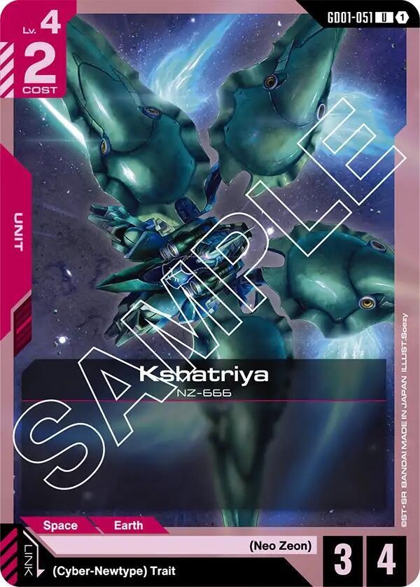 Kshatriya (GD01-051) - Newtype Rising - Gundam Card Game