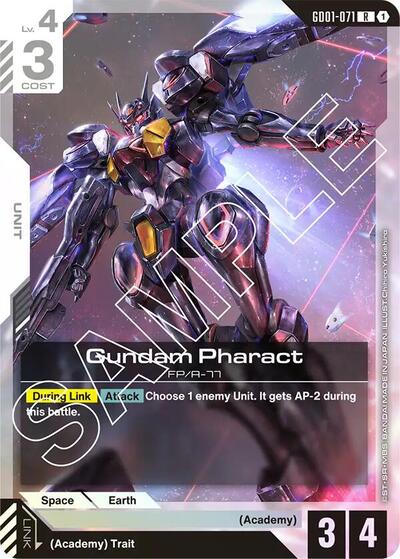 Gundam Pharact card