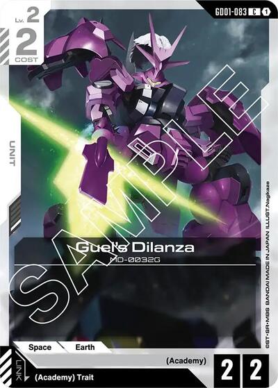 Guel's Dilanza Newtype Rising Common Gundam card — value and price