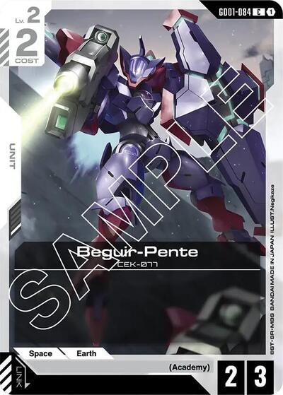 Beguir-Pente Newtype Rising Common Gundam card — value and price