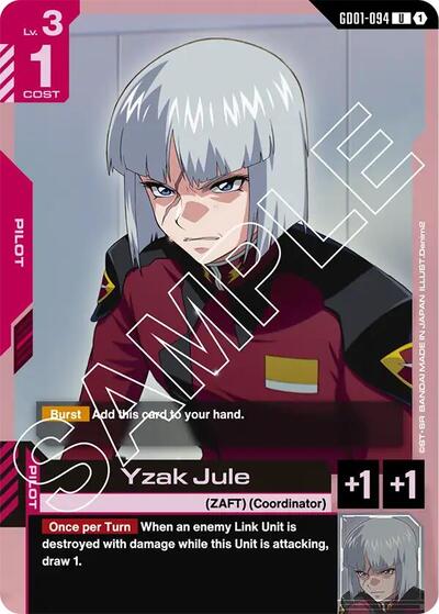 Yzak Jule card