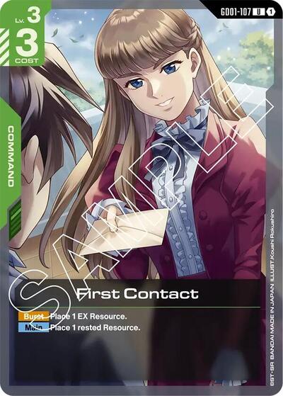First Contact card