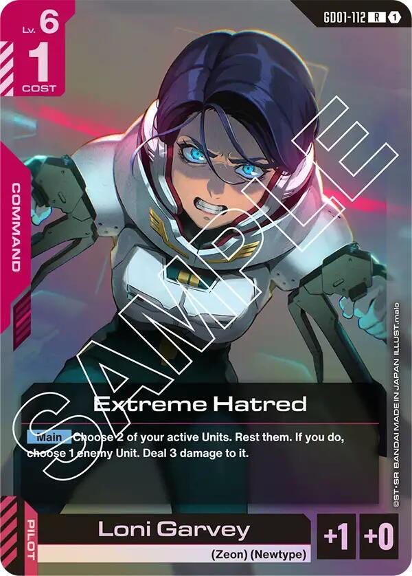 Extreme Hatred - Newtype Rising - Gundam Card Game - TCGplayer.com